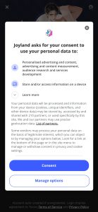 Joyland AI mobile